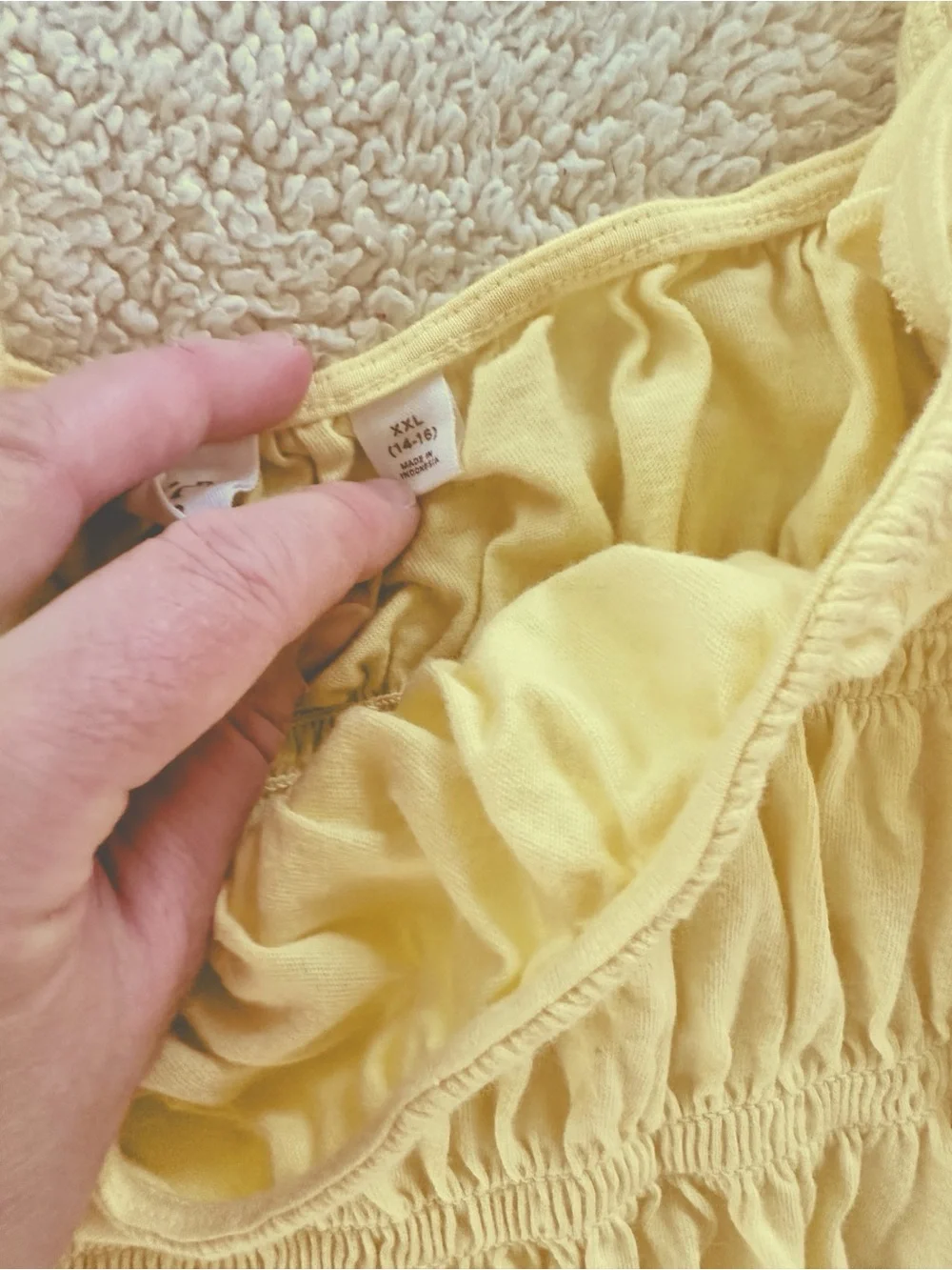 GAP Kids Ruffled Yellow Too